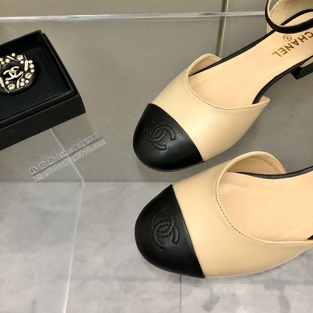 Chanel香奈兒2022春款系列瑪麗珍鞋女士單鞋平底鞋圓頭單皮鞋 dx3063